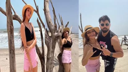 मोनालिसा ने गोवा के बीच पर मचाया गदर, रोमांटिक वीडियो देखकर उड़ जाएंगे होश