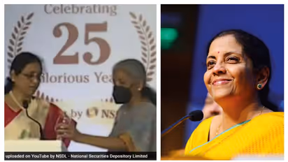 പ്രസംഗത്തിനിടെ ദാഹിച്ച് പത്മജ ചുന്ദ്രു, വെള്ളമെടുത്ത് നൽകി നിർമലാ സീതാരാമൻ; കൈയടിച്ച് വേദി