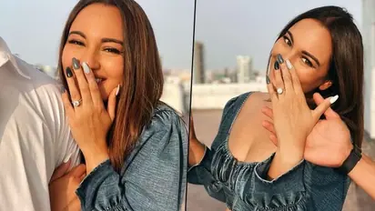 Pictures: Sonakshi Sinha flaunts a big diamond ring; Is she engaged?