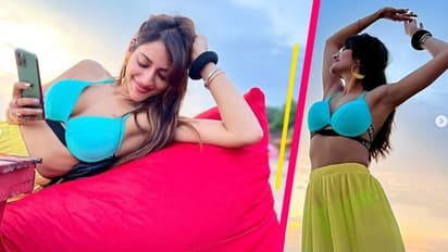 মেদহীন মাখনের মতো শরীরে স্পষ্ট বিভাজিকা,  ব্রা-পরেই ফ্যাশন গোল সাংসদ অভিনেত্রী নুসরতের