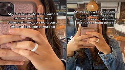 शादी में पति की दी छोटी डायमंड रिंग पर पत्नी को आई शर्म, अंगूठी उतारकर पहन लिया रबर बैंड, कहा- ये दिखता तो है