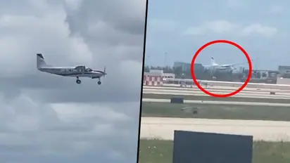Passenger without flying ability lands aircraft after pilot faints; video goes viral