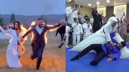 आज कुछ तूफानी करते हैं: मैरिज के दिन आग लगाकर भागा कपल,  दुल्हन ने दूल्हे को दी धोबी पछाड़