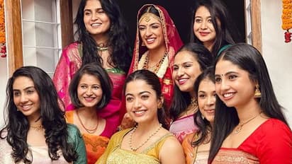 ಗೆಳತಿಯ ಮದುವೆ ಸಂಭ್ರಮದಲ್ಲಿ ರಶ್ಮಿಕಾ; ಕೂರ್ಗ್ ಸ್ಟೈಲ್‌ನಲ್ಲಿ ಮಿಂಚಿದ ನಟಿ