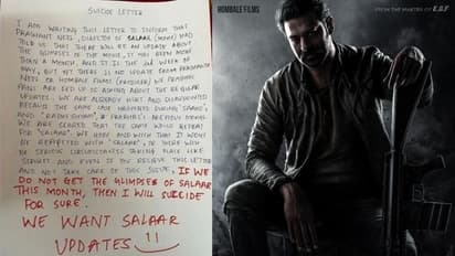 ‘సలార్’ అప్డేట్స్ రాకపోతే ప్రాణం తీసుకుంటా : ప్రభాస్ ఫ్యాన్.. వైరల్ అవుతున్న సూసైడ్ లెటర్