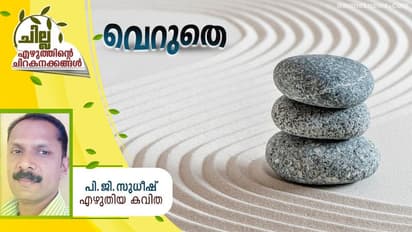 Malayalam Poem : വെറുതെ, പി.ജി. സുധീഷ് എഴുതിയ കവിത