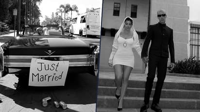 Kourtney Kardashian posts intimate wedding pics with Travis Barker; Kim says ‘Kravis’ forever