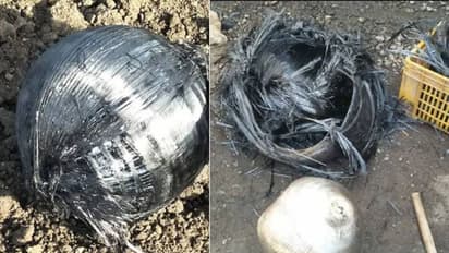 ഗുജറാത്തിൽ ആകാശത്തുനിന്നും ലോഹപ്പന്തുകൾ വീണു!