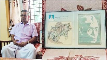 ടൈപ്പ് റൈറ്ററിൽ ചിത്രം വരയ്ക്കുന്ന കൃഷ്ണൻ, ലെനിൻ മുതൽ നെഹ്റു വരെ