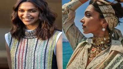 Cannes 2022 के पहले दिन दीपिका पादुकोण का सामने आया रेट्रो लुक, पैंट-शर्ट के साथ हैवी जूलरी पहन बिखेरा जलवा