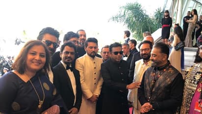 Kamal Haasan at Cannes 2022 : கேன்ஸ் பட விழாவில் கெத்தாக எண்ட்ரி கொடுத்த கமல்... வைரலாகும் புகைப்படங்கள்