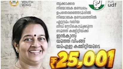 കൂടുതൽ വോട്ട് നൽകുന്ന ബൂത്തിന് 25001 രൂപ പാരിതോഷികം ; കോൺ​ഗ്രസ് പ്രവാസി സംഘടനയുടെ പ്രചരണിനെതിരെ പരാതി