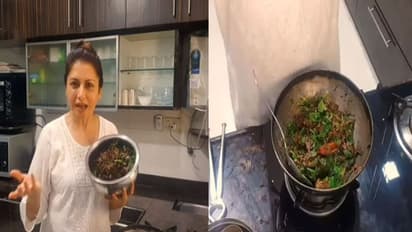 भाग्यश्री ने बताई लाल चौलाई बनाने की आसान रेसिपी,गर्मी में फिटनेस से भरपूर डिश को करें ट्राई