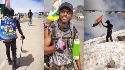 পায়ে হেঁটেই লাদাখ পৌঁছলেন মিলন মাঝি, 'পাগল' তকমা দিয়ে এখন চোখ কপালে সিঙ্গুরবাসীর