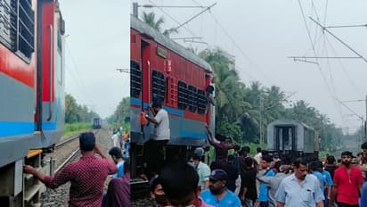 തൃശ്ശൂരിൽ ഓടിക്കൊണ്ടിരുന്ന തീവണ്ടിയുടെ കോച്ചുകൾ വേർപെട്ടു