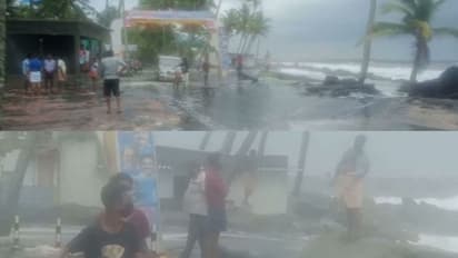 ആറാട്ടുപുഴയിൽ അതിശക്തമായ കടൽക്ഷോഭം: വലിയഴീക്കൽ പാലത്തിൻ്റെ അപ്രോച്ച് റോഡിൽ വെള്ളം കയറി