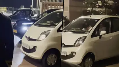 Watch: Ratan Tata arrives at Taj Hotel in Nano without security