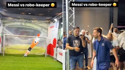 റോബോട്ടിനു മുന്നില് മെസിക്ക് പെനല്റ്റി പിഴച്ചു, ട്രോളുമായി റൊണാള്ഡോ ആരാധകര്