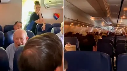 Man celebrates 95th birthday on flight with co-passengers; video goes viral