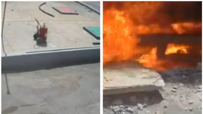 സൗദി അറേബ്യയില് പെട്രോള് പമ്പിലെ ഇന്ധന ടാങ്ക് പൊട്ടിത്തെറിച്ചു; സിസിടിവി ദൃശ്യങ്ങള് പുറത്ത്