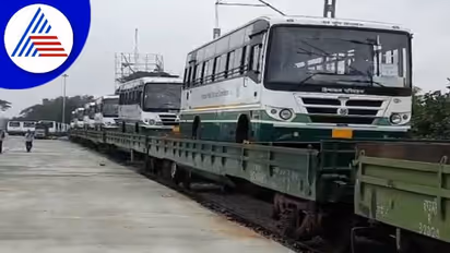 ದೊಡ್ಡಬಳ್ಳಾಪುರದಿಂದ ಚಂಡೀಗಢಕ್ಕೆ ಗೂಡ್ಸ್ ರೈಲಿನಲ್ಲಿ 64 ಬಸ್ ಸಾಗಣೆ: ಇದೇ ಮೊದಲು