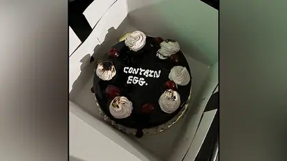 'Contains egg': Twitter user shares hilarious message Nagpur bakery wrote on his cake
