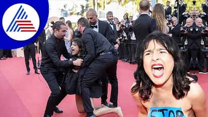 Stop Raping us; ಕಾನ್ಸ್ ಚಿತ್ರೋತ್ಸವದಲ್ಲಿ ಬೆತ್ತಲಾಗಿ ಉಕ್ರೇನ್ ಮಹಿಳೆಯ ಪ್ರತಿಭಟನೆ