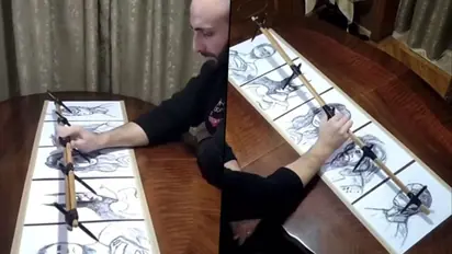 Artist draws five superheroes at once; video will leave you amazed