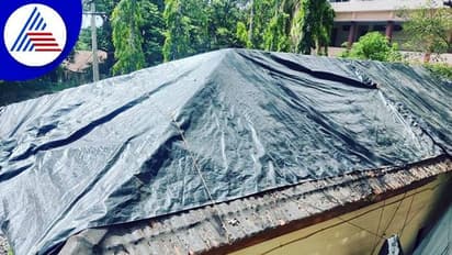 ಇದೆಂಥಾ ಸ್ಥಿತಿ ಈ ಆಫೀಸ್‌ಗೆ: ಧಾರವಾಡದ ಸರ್ಕಾರಿ ಕಚೇರಿಗೆ ಟಾರ್ಪೆಲ್ ರಕ್ಷಣೆ..!