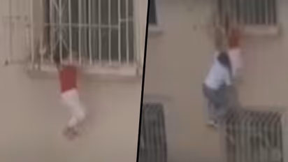 Man climbs building with bare hands to rescue a girl; watch
