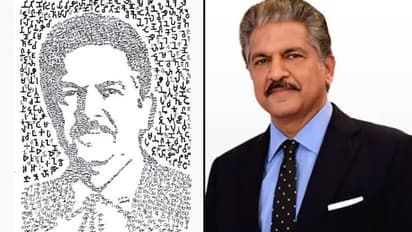 Watch: Artist creates Anand Mahindra’s portrait using ancient Tamil letters; leaves industrialist impressed