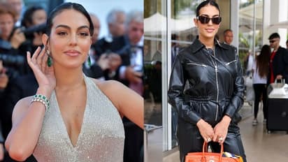 Ronaldo's partner Georgina Rodriguez sizzles in plunging gown, leather onesie at Cannes