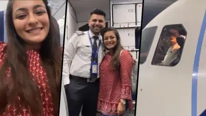 Watch: Pilot welcomes wife on-board with a surprise in-flight announcement