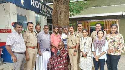 കുളിപ്പിച്ചു പുതിയ വസ്ത്രവും ഭക്ഷണവും നൽകി; വയോധികന് പുതുജീവനേകി പൊലീസ്