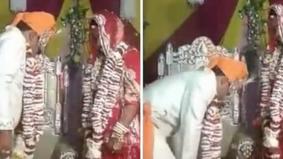 ಮದ್ವೆ ವೇಳೆ ಜಾರಿಬಿದ್ದ ವರನ ಪ್ಯಾಂಟ್: ಮುಸಿಮುಸಿ ನಕ್ಕ ವಧು: ವಿಡಿಯೋ ವೈರಲ್