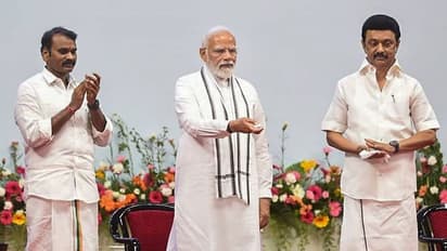 உள்நாட்டு உற்பத்தி - வரி வருவாய் ஒப்பீடு ரொம்ப தப்பு.. பிரதமர் விழாவில் ஸ்டாலின் பேச்சுக்கு பாஜக பதிலடி!