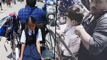 Watch: Differently-abled man ride tricycle to drop kids to school, netizens praised the father’s love