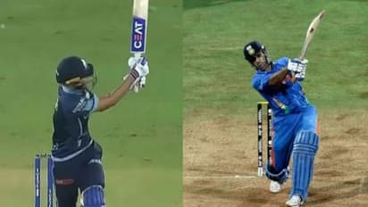 అదే జెర్సీ.. అదే షాట్.. ఇదెక్కడో చూసినట్టుందే! ఐపీఎల్ ఫైనల్ గెలుపును వన్డే ప్రపంచకప్ తోొ పోల్చిన గుజరాత్
