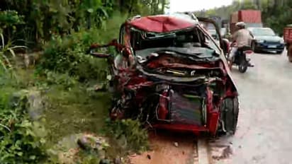 വടകര മടപ്പള്ളിയിൽ  കാറും ലോറിയും കൂട്ടിയിടിച്ച് അപകടം; നാലുപേര്‍ക്ക് പരിക്ക്