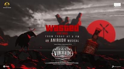'சரக்கடிக்கும் காக்கா' வெளியானது விக்ரமின் 'Wasted' லிரிக் சாங்!