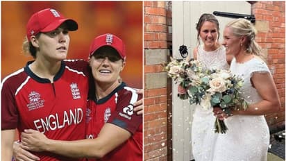 പ്രണയ സാഫല്യം; ഇംഗ്ലണ്ട് വനിതാ ക്രിക്കറ്റ് താരങ്ങളായ കാതറീന്‍ ബ്രണ്ടും നാറ്റ് സ്‌കീവറും വിവാഹിതരായി 