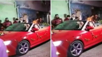 திருமண வரவேற்பில் துப்பாக்கியால் சுட்டு கொண்டாடிய புது மண தம்பதி...! ஓட்டம் பிடித்த பொதுமக்கள்