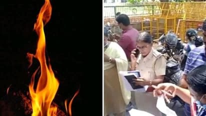 தலைமைச் செயலக வாயிலில் முதியவர் தீக்குளித்ததால் பரபரப்பு..! தீக்காயங்களுடன் மருத்துவமனையில் அனுமதி