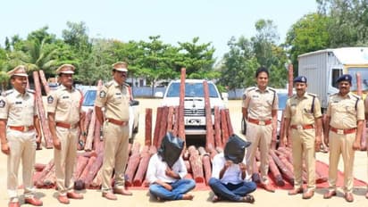 புஷ்பா பாணியில் செம்மரக்கட்டைகள் கடத்தல்.. செம சேஸிங்.. திமுக ஒன்றியக்குழு தலைவரின் கணவர் அதிரடி கைது.!