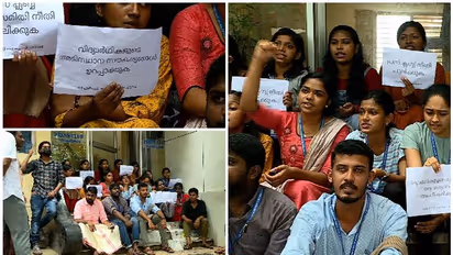 ക്യാമറയില്ല, മൈക്കില്ല, സൗകര്യമില്ല! പ്രതിഷേധിച്ച് തിരുവനന്തപുരം പ്രസ് ക്ലബ് വിദ്യാർഥികൾ