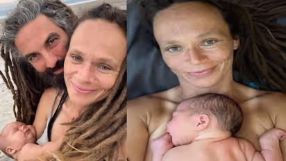  കടൽത്തീരത്ത് പ്രസവിച്ച് യുവതി, വീഡിയോ വൈറൽ