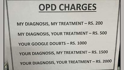'Rs 1000 for Google doubts': Doctor's OPD fee post goes viral; netizens amazed