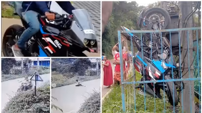 കട്ടപ്പനയിൽ ബൈക്ക് ട്രാൻസ്ഫോർമറിനുള്ളിൽ വീണ അപകടം മത്സരയോട്ടത്തിനിടെ?