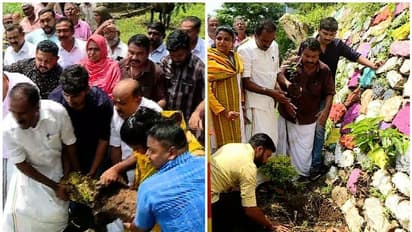 K Rail;പരിസ്ഥിതി ദിനത്തില് വേറിട്ട പ്രതിഷേധം;കെ റെയിൽ കല്ല് പിഴുത് മാറ്റി പകരം മര൦ നട്ടു