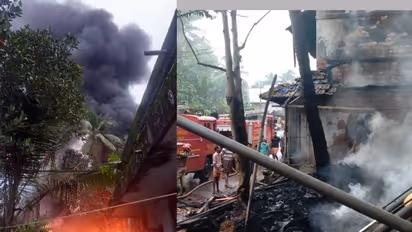 ബാലുശ്ശേരിയിൽ പെട്രോൾ പമ്പിനോട് ചേര്ന്നുള്ള ഫര്ണിച്ചര് നിര്മ്മാണ സ്ഥാപനത്തിൽ വൻ തീപ്പിടുത്തം